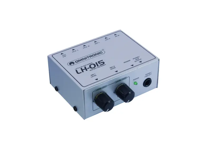 OMNITRONIC LH-015 2-channel line mixer 
